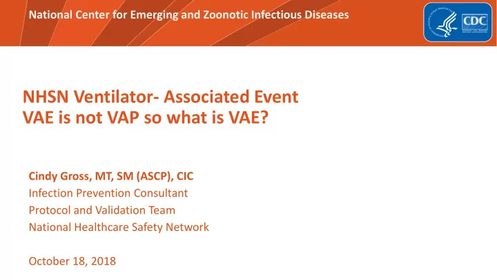 vae is not vap so what is vae