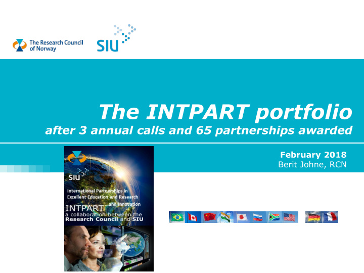 the intpart portfolio