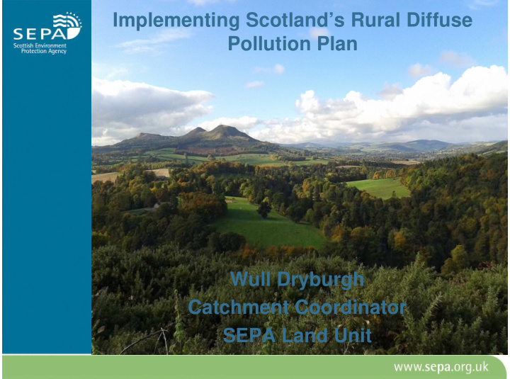 implementing scotland s rural diffuse pollution plan wull