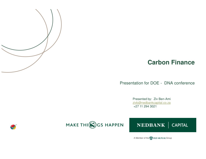 carbon finance