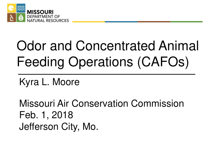 odor and concentrated animal feeding operations cafos