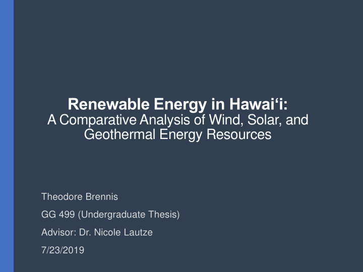 renewable energy in hawai i