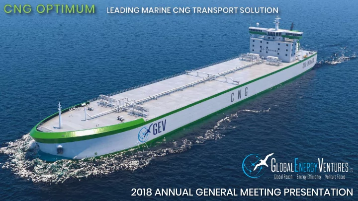 2018 annual general meeting presentation disclaimer