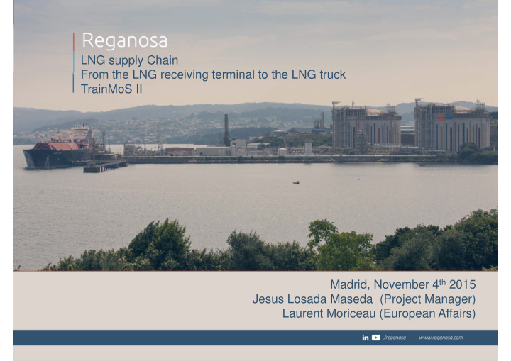 lng supply chain from the lng receiving terminal to the