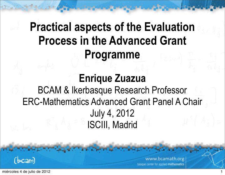 practical aspects of the evaluation process in the