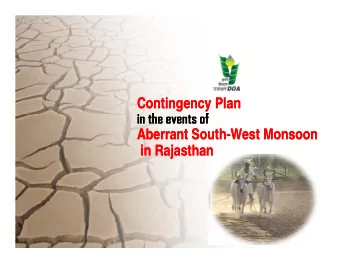 Contingency Plan  Contingency Plan  i  h  i  h  in the events of  in the events of  f  f  Aberrant