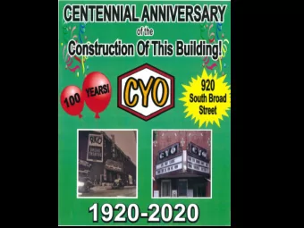 Centennial Anniversary  of 920 S. Broad St.  Opening in 1920, Trentons second largest movie