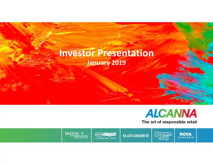 investor presentation