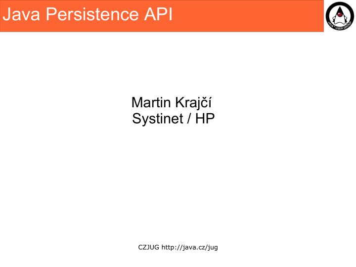 java persistence api