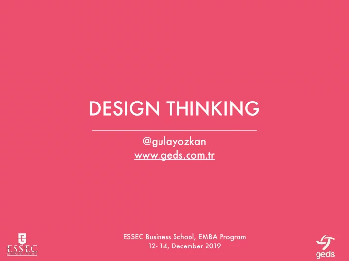 design thinking