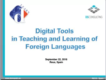 September 22, 2016 Reus, Spain  WHAT DO WE MEAN BY TECHNOLOGY?  Advancements in the methods