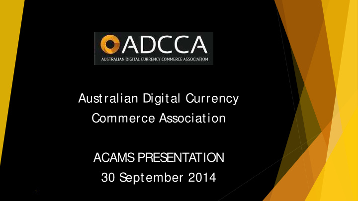 australian digital currency commerce association acams