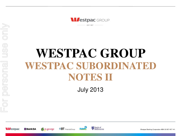 westpac group