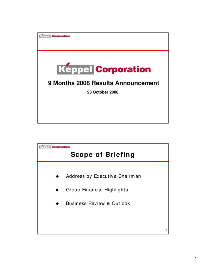 scope of briefing