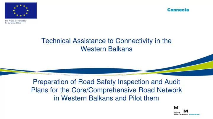 preparation of road safety inspection and audit
