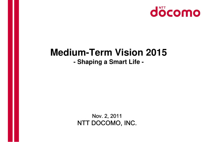 medium term vision 2015