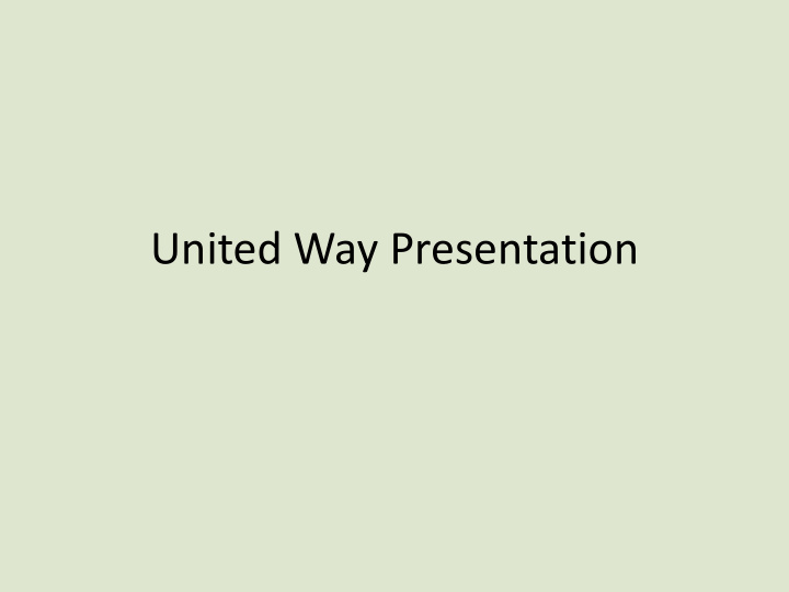 united way presentation tiny tots