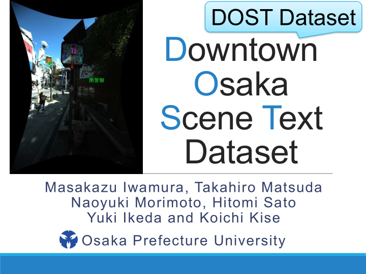 downtown osaka scene text dataset