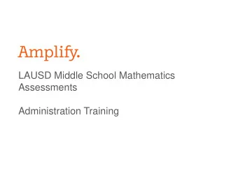 Assessments  Administration Training  Agenda  Welcome and Overview  Welcome to mCLASS Beacon