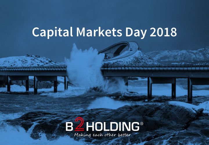 capital markets day 2018