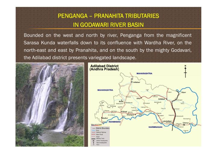 penganga pranahita tributaries in godawari river basin