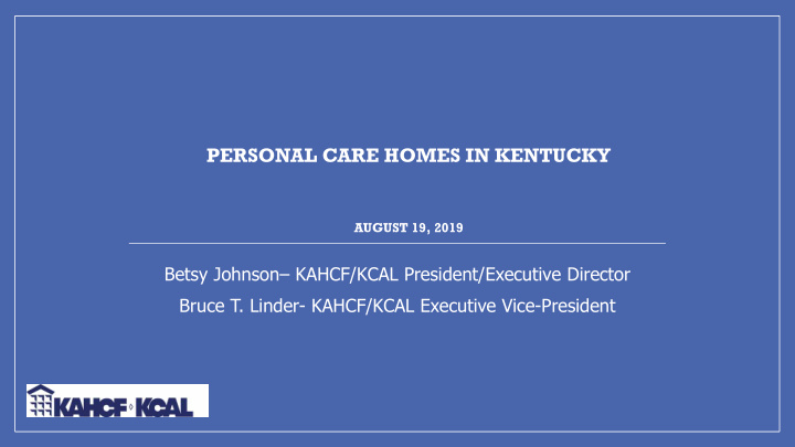 personal care homes in kentucky