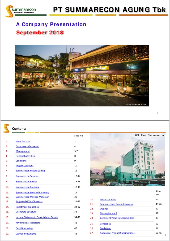 pt summarecon agung tbk