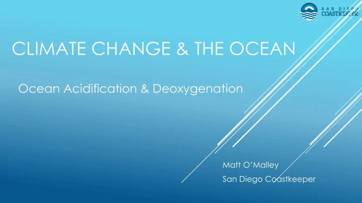 climate change the ocean