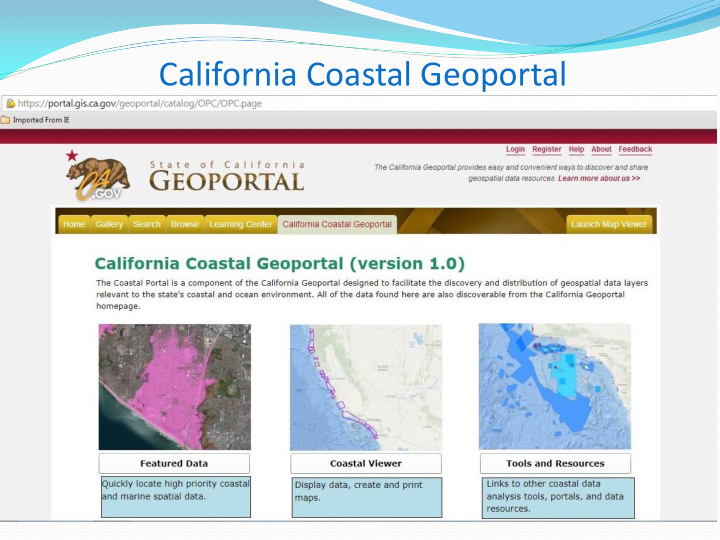 california coastal geoportal coastal viewer foundational