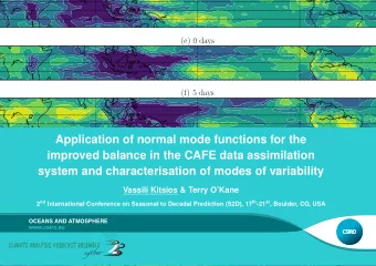 Application of normal mode functions for the  (g) 10 days  improved balance in the CAFE data