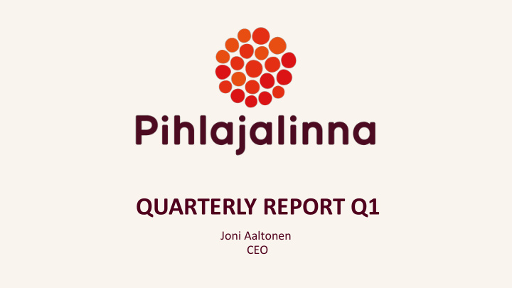 quarterly report q1
