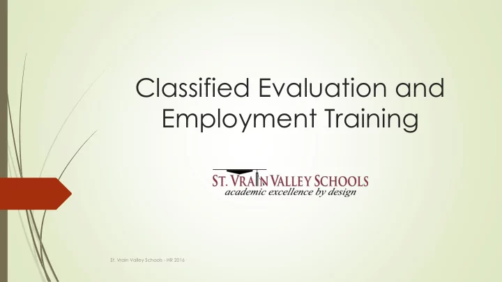 employment training