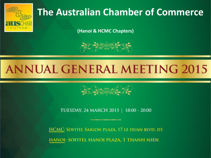 the australian chamber of commerce