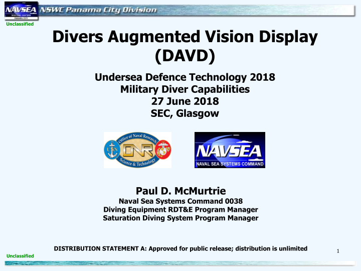 divers augmented vision display davd