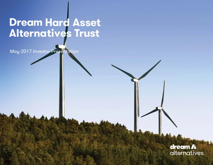 may 2017 investor presentation
