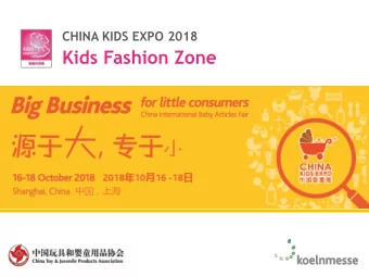 Kids Fashion Zone  About CKE   As the world leading trade fair for premium baby and toddler