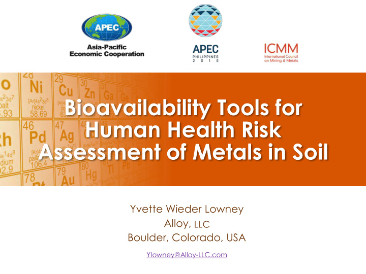 bioavailability tools for