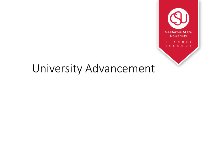 university advancement ua mission statement