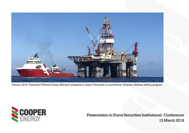presentation to euroz securities institutional conference