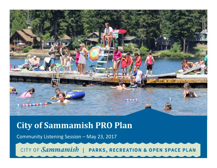 city of sammamish pro plan