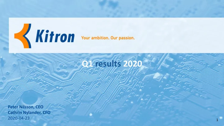 q1 results 2020