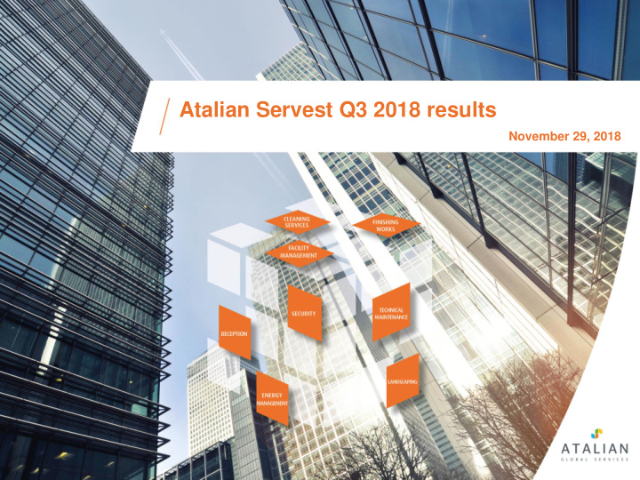 atalian servest q3 2018 results