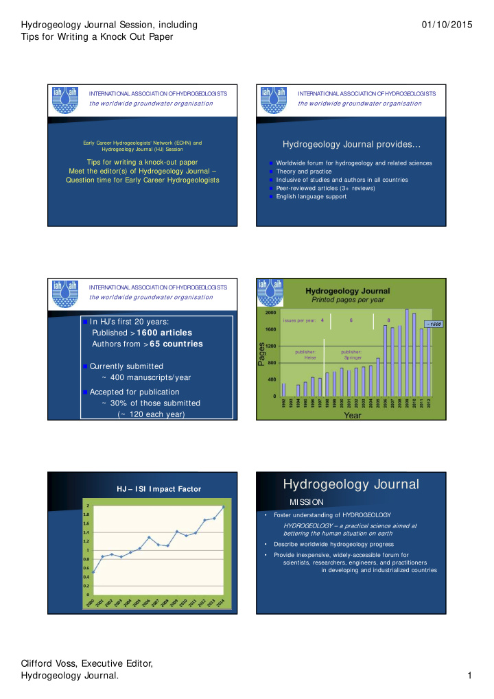 hydrogeology journal