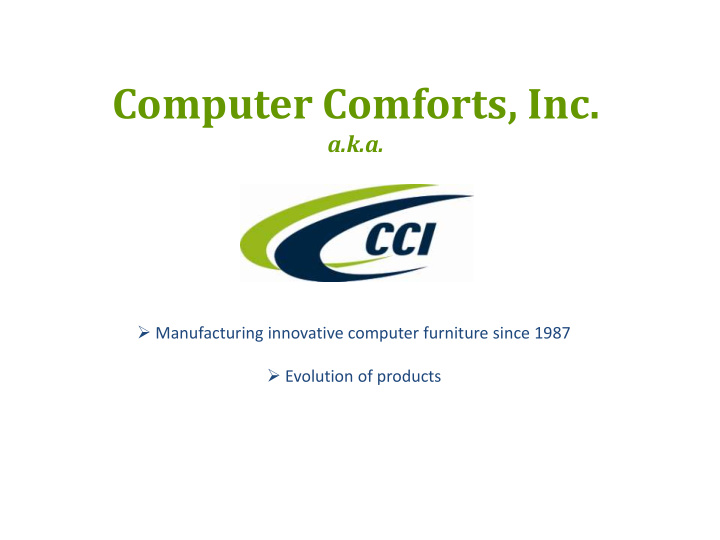 computer comforts inc