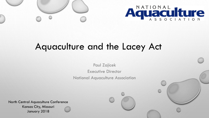 aquaculture and the lacey act