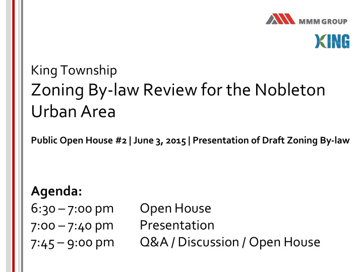 zoning by law review for the nobleton urban area
