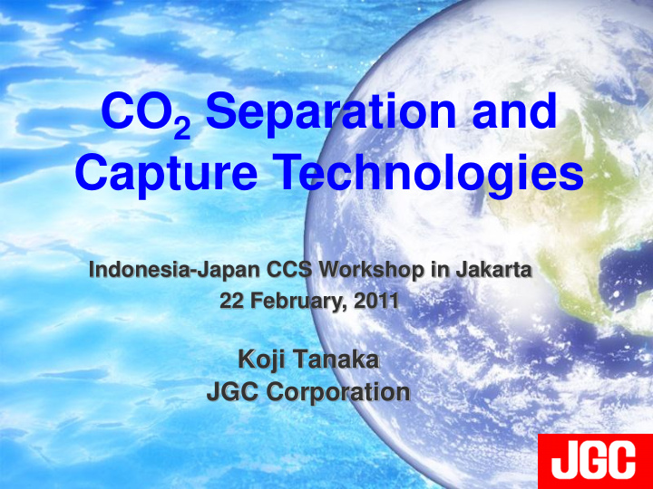 co 2 separation and
