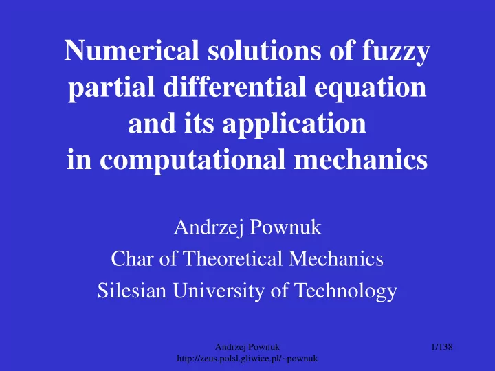 partial differential equation