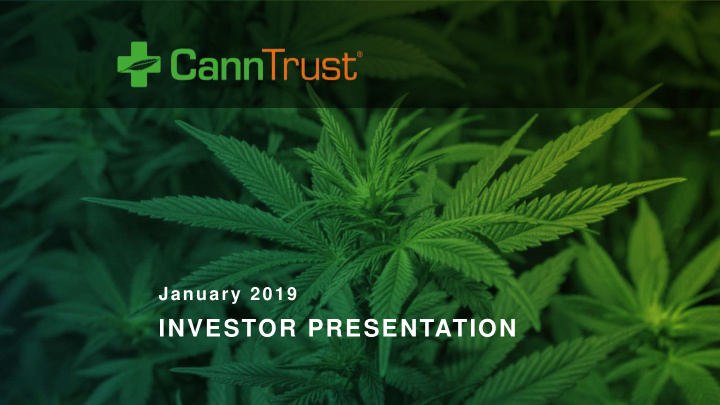 investor presentation disclaimers