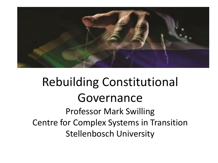 rebuilding constitutional governance